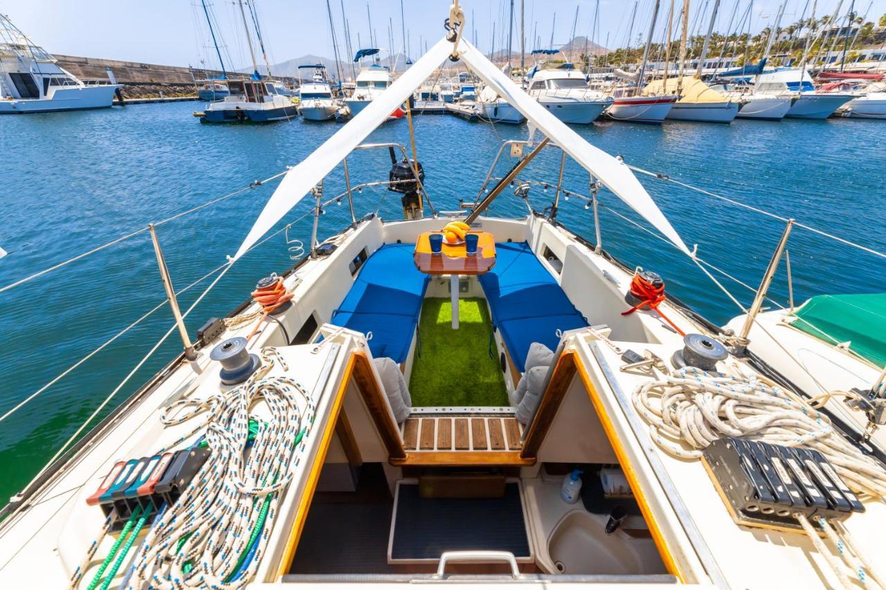Seaside Chill-Out Stay On A Sail Yacht Puerto Calero Kültér fotó
